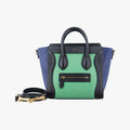 luggage nano shopper Black x Blue x Green Leather U-AT-4194 U-CU-5114ラゲージナノショッパー ブラック×ブルー×グリーン レザー U-AT-4194 U-CU-5114