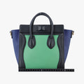 luggage nano shopper Black x Blue x Green Leather U-AT-4194 U-CU-5114ラゲージナノショッパー ブラック×ブルー×グリーン レザー U-AT-4194 U-CU-5114