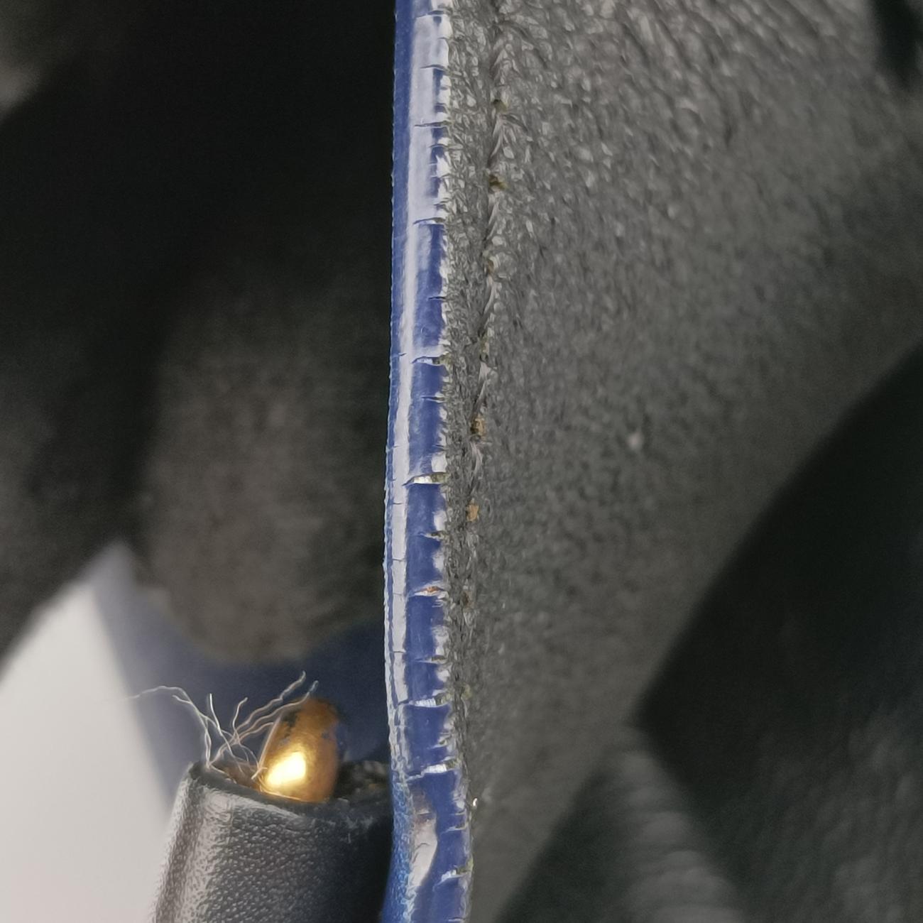 luggage nano shopper Black x Blue x Green Leather U-AT-4194 U-CU-5114ラゲージナノショッパー ブラック×ブルー×グリーン レザー U-AT-4194 U-CU-5114