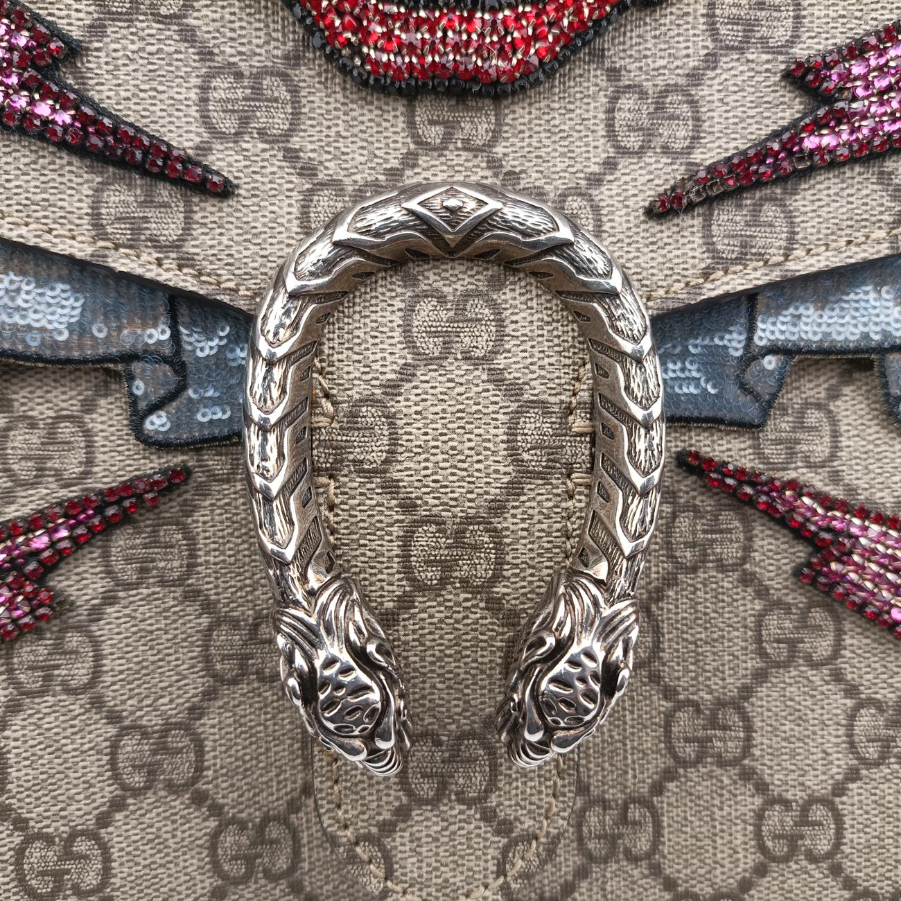 Dionysus beige×Multicolour PVC coated canvas 400235 H019745323ディオニュソス ベージュ×マルチカラー PVCコーティングキャンバス 400235 H019745323