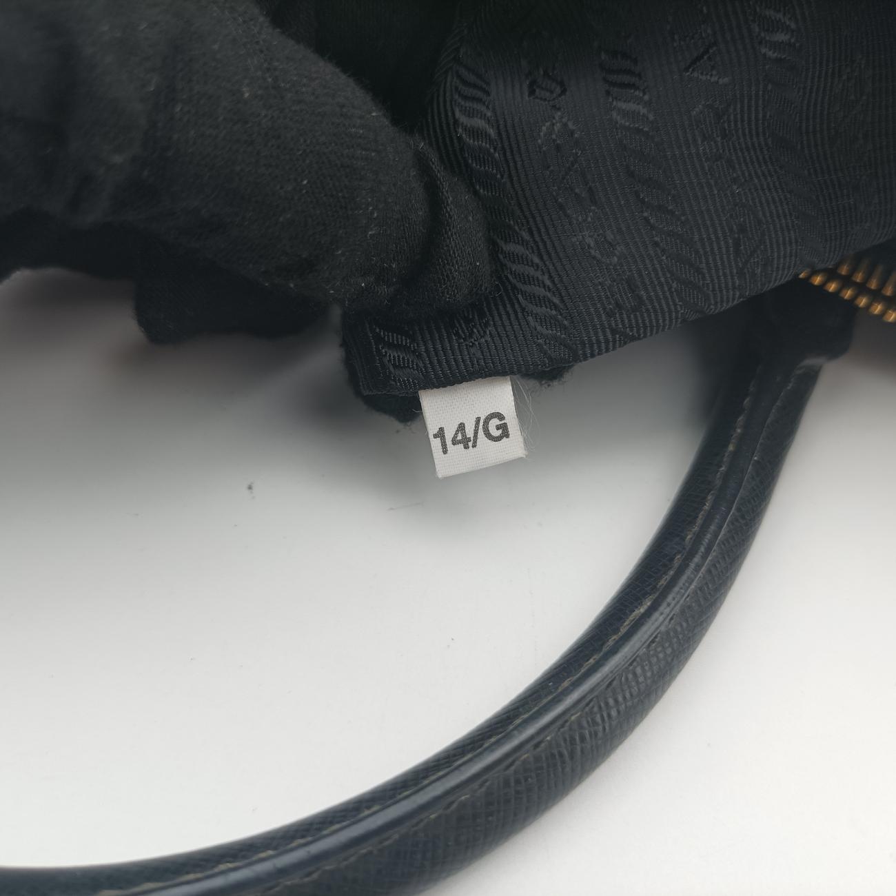 Galleria Blue x black SAFFIANO Leather B1874A 14/Gガレリア ブルー x ブラック サフィアーノレザー B1874A 14/G