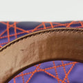 Lady Dior purple×orange Leather 15-BO-1121レディディオール パープル×オレンジ レザー 15-BO-1121