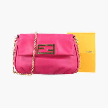 Fendista Pochette Rose Leather 8M0276 8M0276-ANG-128-2566フェンディスタ ポシェット ローズ レッド レザー 8M0276 8M0276-ANG-128-2566