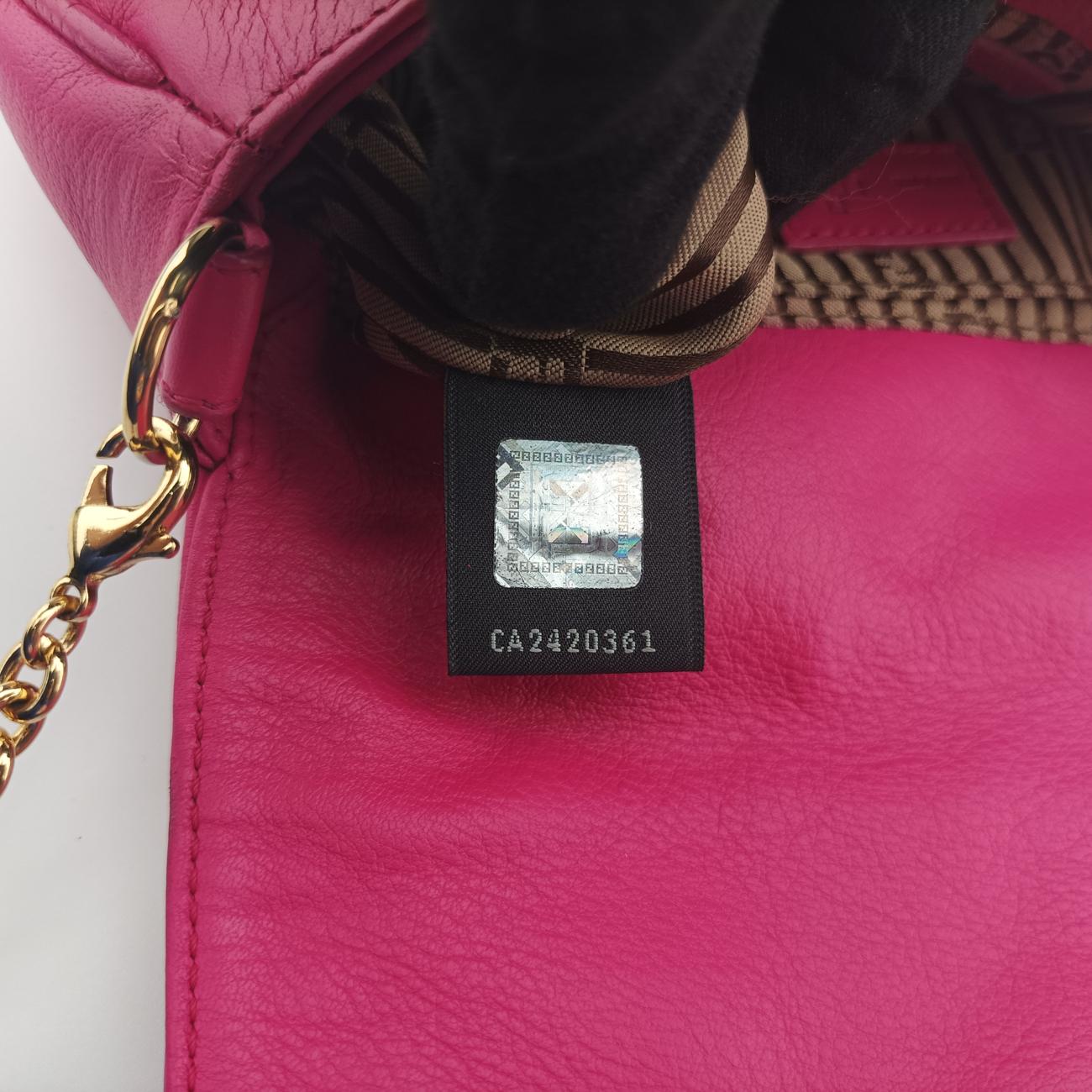 Fendista Pochette Rose Leather 8M0276 8M0276-ANG-128-2566フェンディスタ ポシェット ローズ レッド レザー 8M0276 8M0276-ANG-128-2566