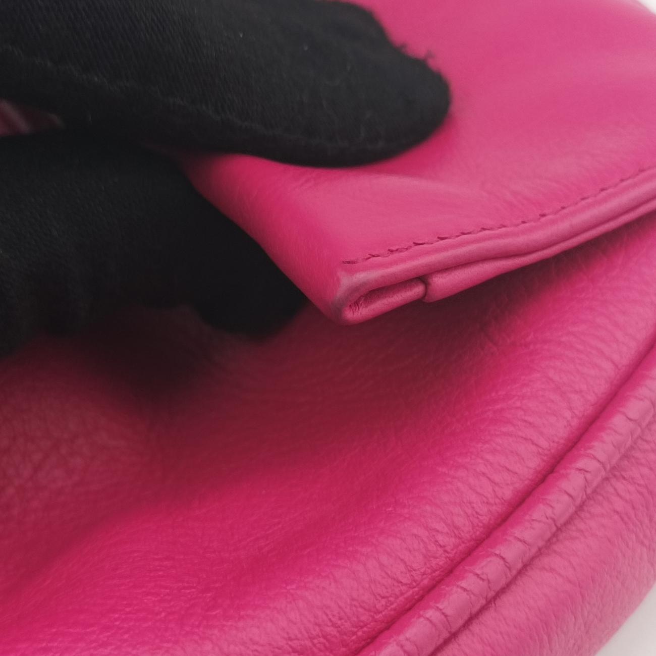 Fendista Pochette Rose Leather 8M0276 8M0276-ANG-128-2566フェンディスタ ポシェット ローズ レッド レザー 8M0276 8M0276-ANG-128-2566