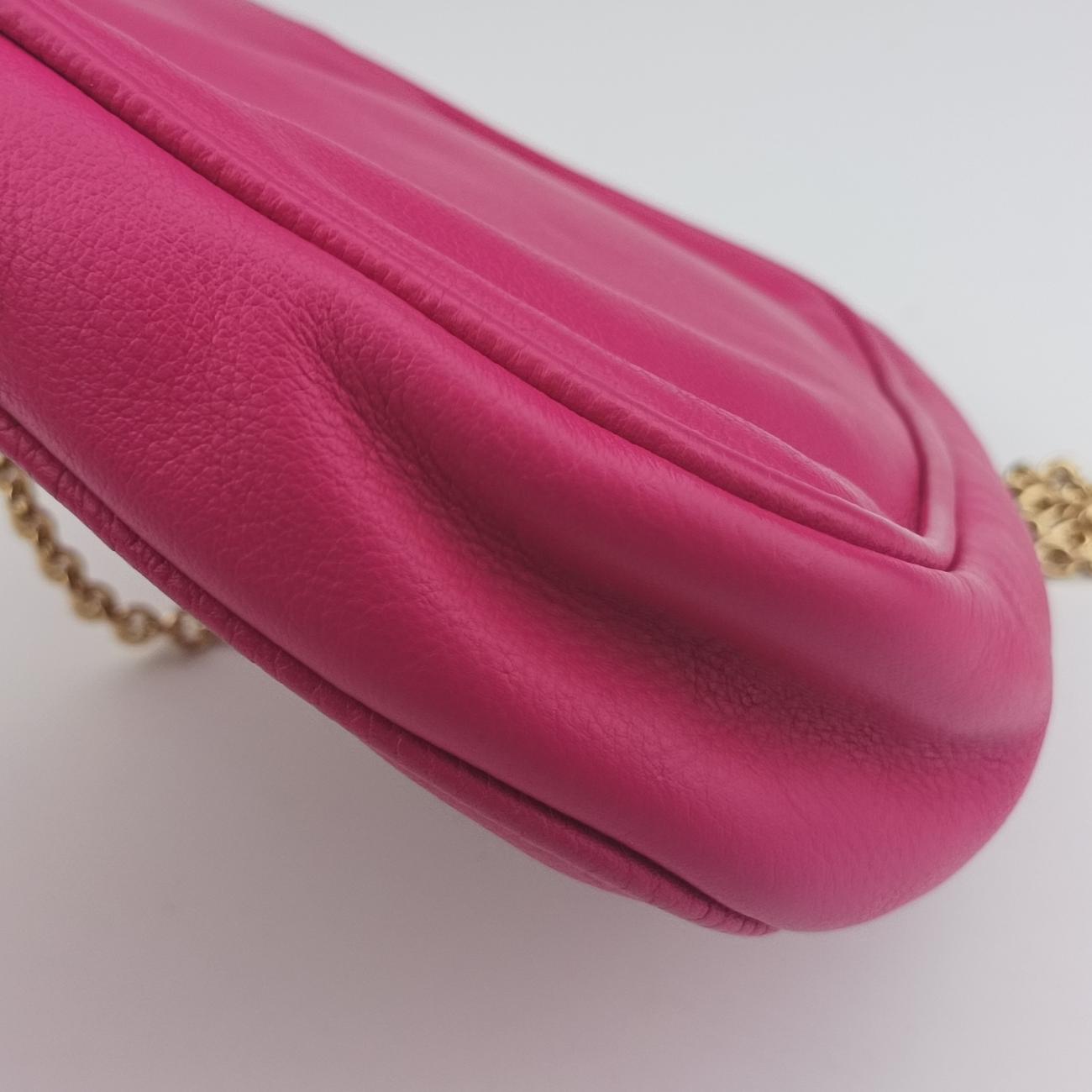 Fendista Pochette Rose Leather 8M0276 8M0276-ANG-128-2566フェンディスタ ポシェット ローズ レッド レザー 8M0276 8M0276-ANG-128-2566