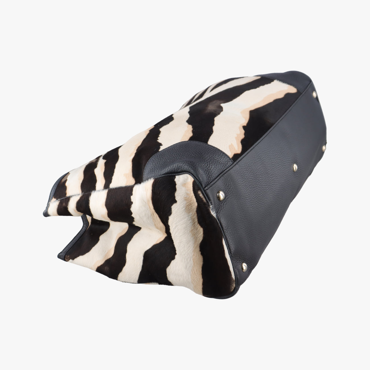 bamboo shopper Beige x Black x White ponyhair 323658 H016653138バンブーショッパー ベージュ x ブラック x ホワイト ハラコ 323658 H016653138