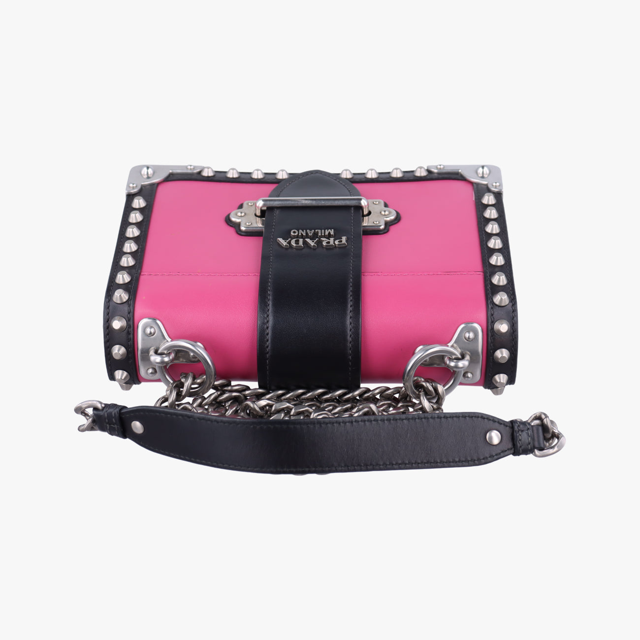 Cahier pink×Black Leather 1BH018 25カイエ ピンク×ブラック レザー 1BH018 25