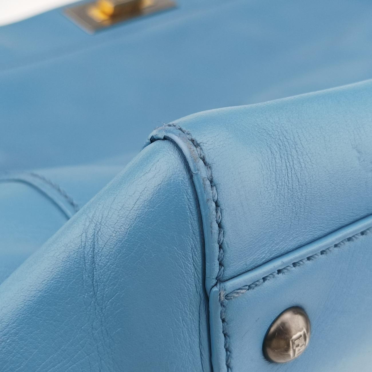 PEEKABOO Large Blue Leather 8BN210 8BN210-FZM-128-2373ピーカブー ラージ ブルー レザー 8BN210 8BN210-FZM-128-2373
