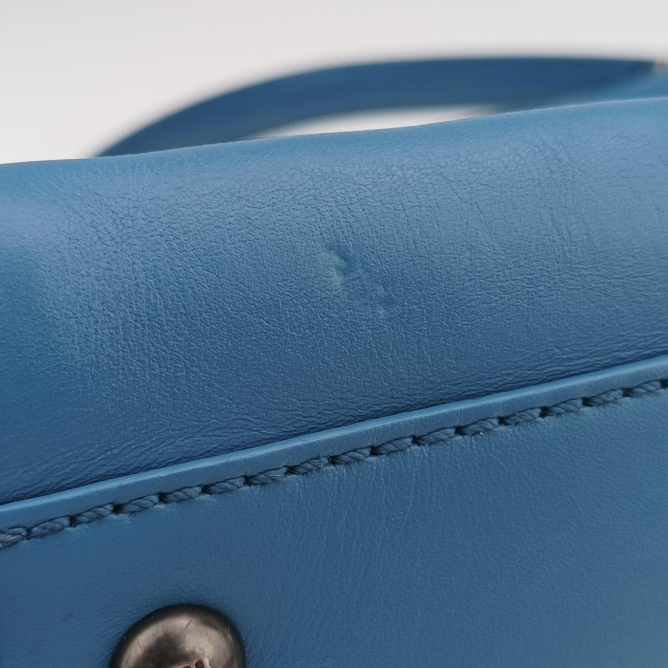 PEEKABOO Large Blue Leather 8BN210 8BN210-FZM-128-2373ピーカブー ラージ ブルー レザー 8BN210 8BN210-FZM-128-2373