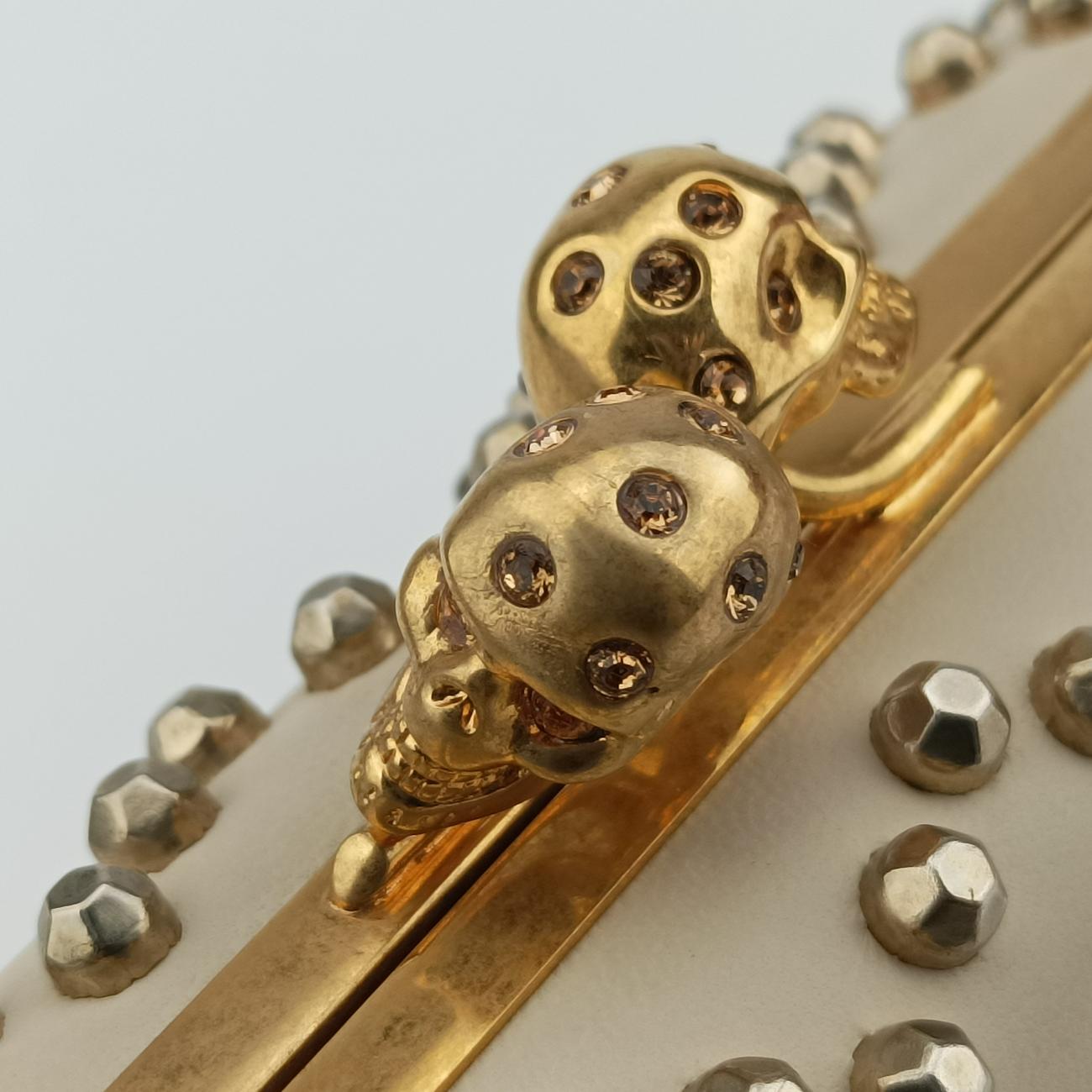 Twin Skull White Leather 300791 000926ツインスカル ホワイト レザー 300791 000926