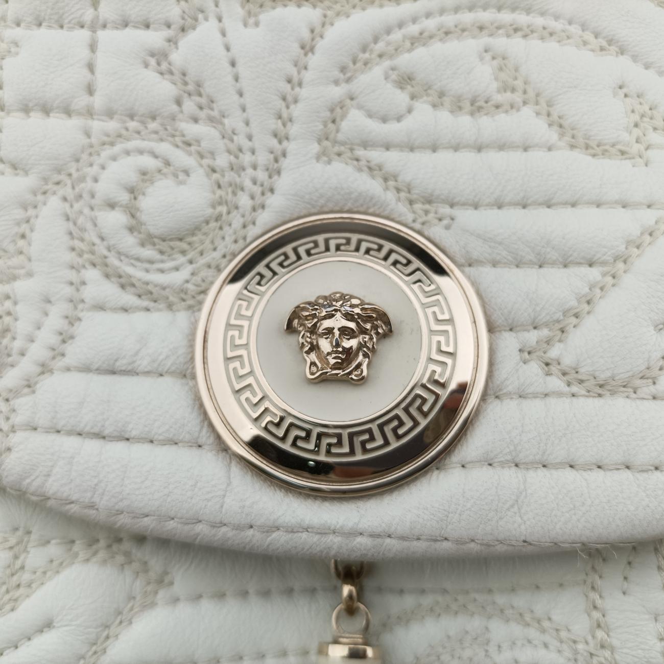 Embossed Leather Talia Vanitas White Leather エンボス レザー タリア ヴァニタス ホワイト レザー 