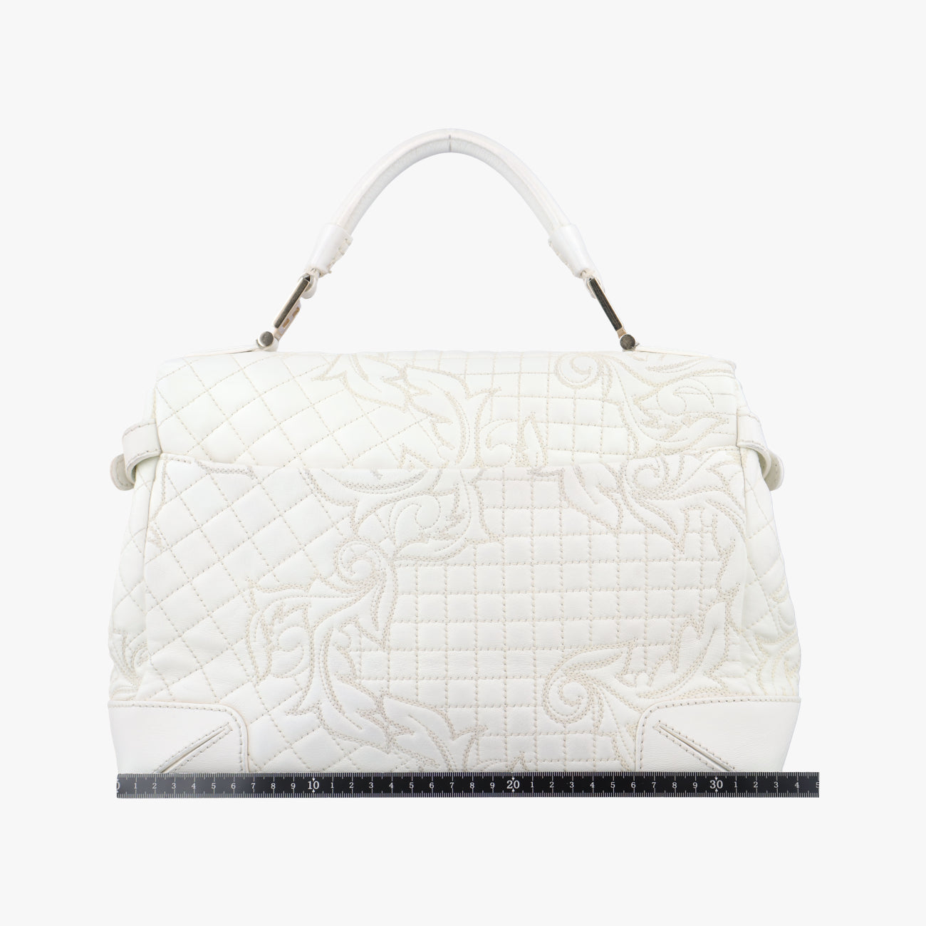 Embossed Leather Talia Vanitas White Leather エンボス レザー タリア ヴァニタス ホワイト レザー 