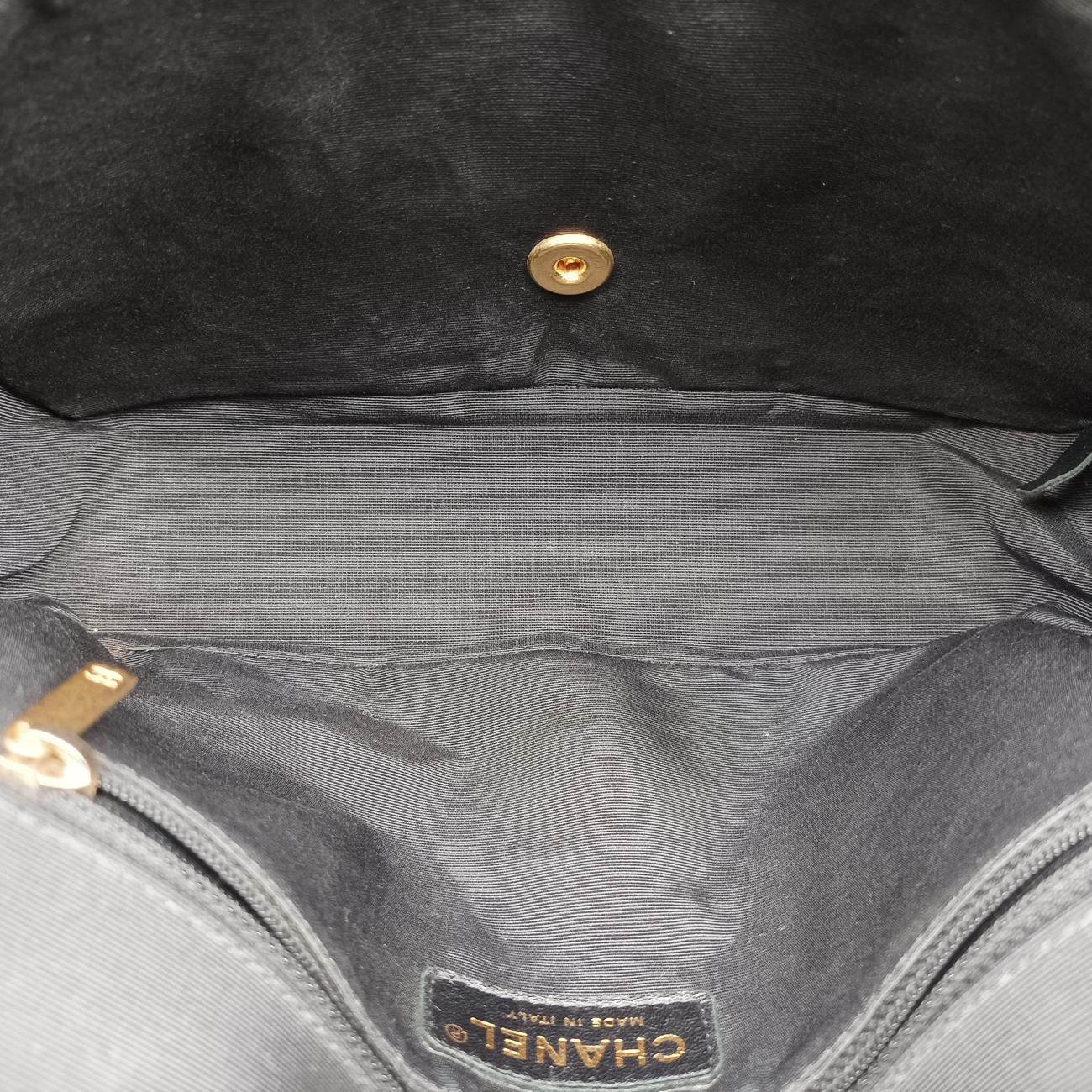 Elegant CC Flap Beige×black Leather A91365 23230869マトラッセ シングルフラップ ベージュ×ブラック レザー A91365 23230869