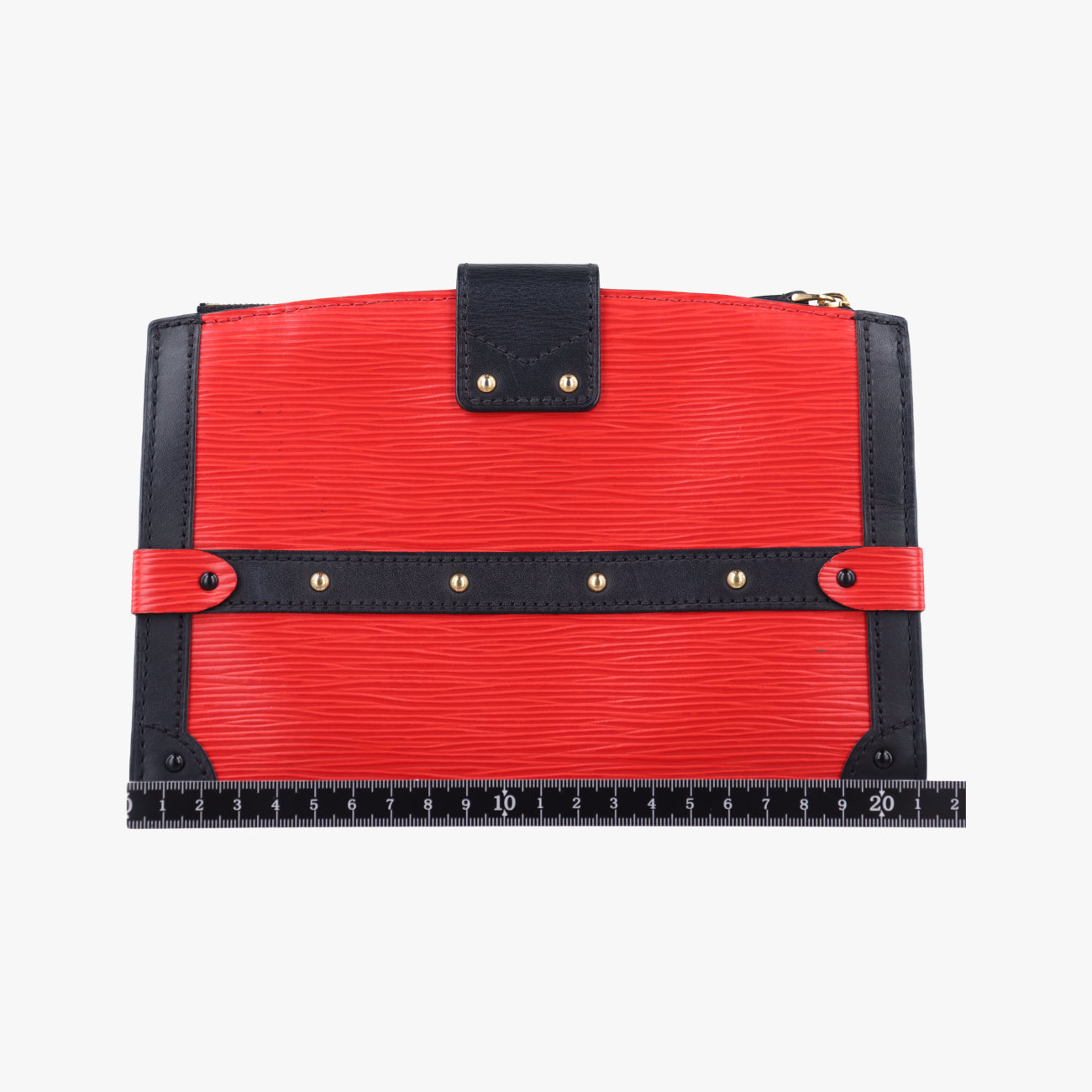 Trunk Clutch Rouge×Black Epi M51697 Lot number unknownトランククラッチ ルージュ×ブラック エピ M51697 製番不明