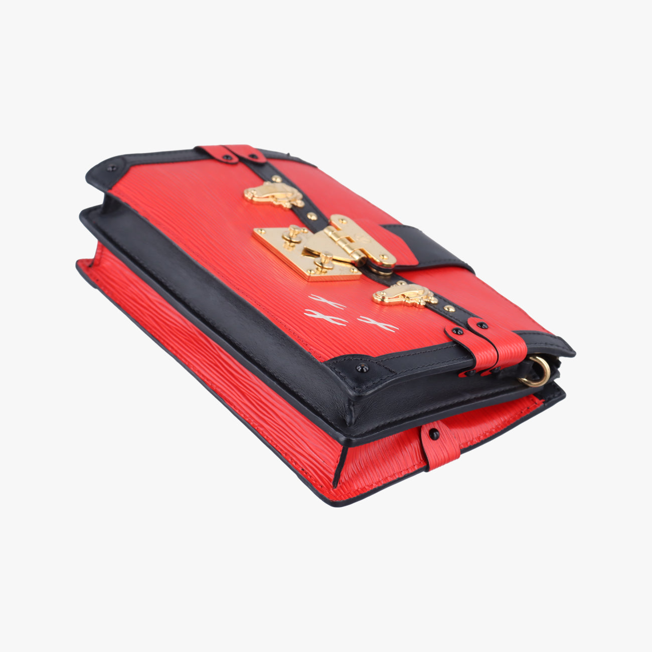 Trunk Clutch Rouge×Black Epi M51697 Lot number unknownトランククラッチ ルージュ×ブラック エピ M51697 製番不明