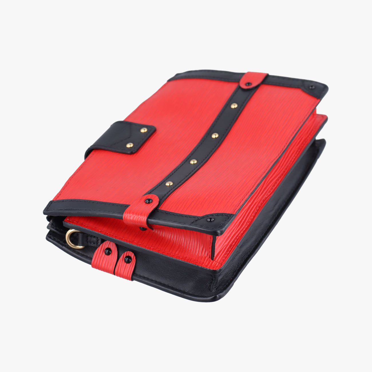 Trunk Clutch Rouge×Black Epi M51697 Lot number unknownトランククラッチ ルージュ×ブラック エピ M51697 製番不明