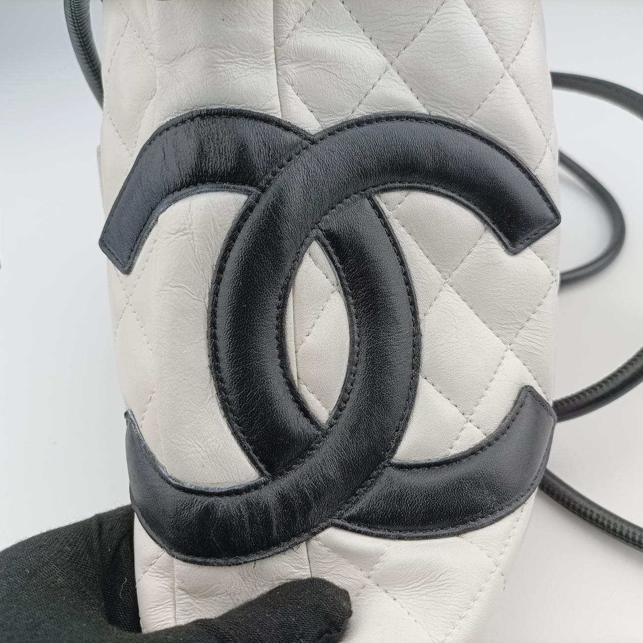 Cambon Line Black×white lambskin A25178 9499352カンボン ライン ブラック×ホワイト ラムスキン A25178 9499352