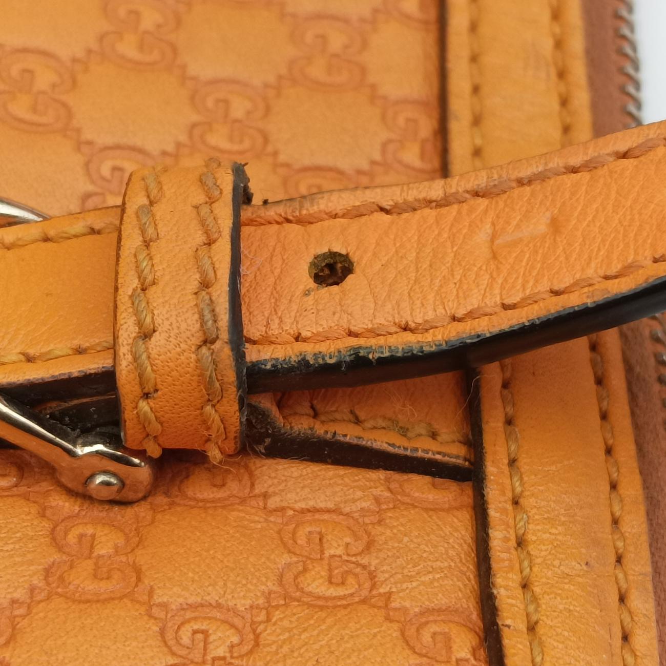 Microguccissima Joy Orange Leather 322231 A015759603マイクログッチシマ オレンジ レザー 322231 A015759603