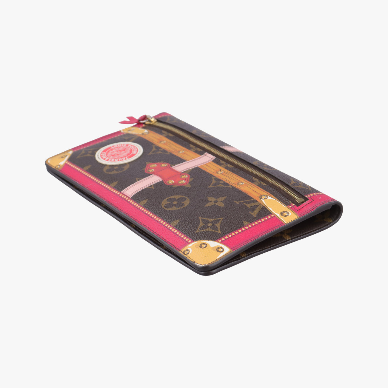 Pochette Weekend brown×Fuchsia Pink Monogram Canvas M62456 UB1188ポシェット ウィークエンド モノグラム/ブラウン系×フューシャピンク モノグラムキャンバス M62456 UB1188