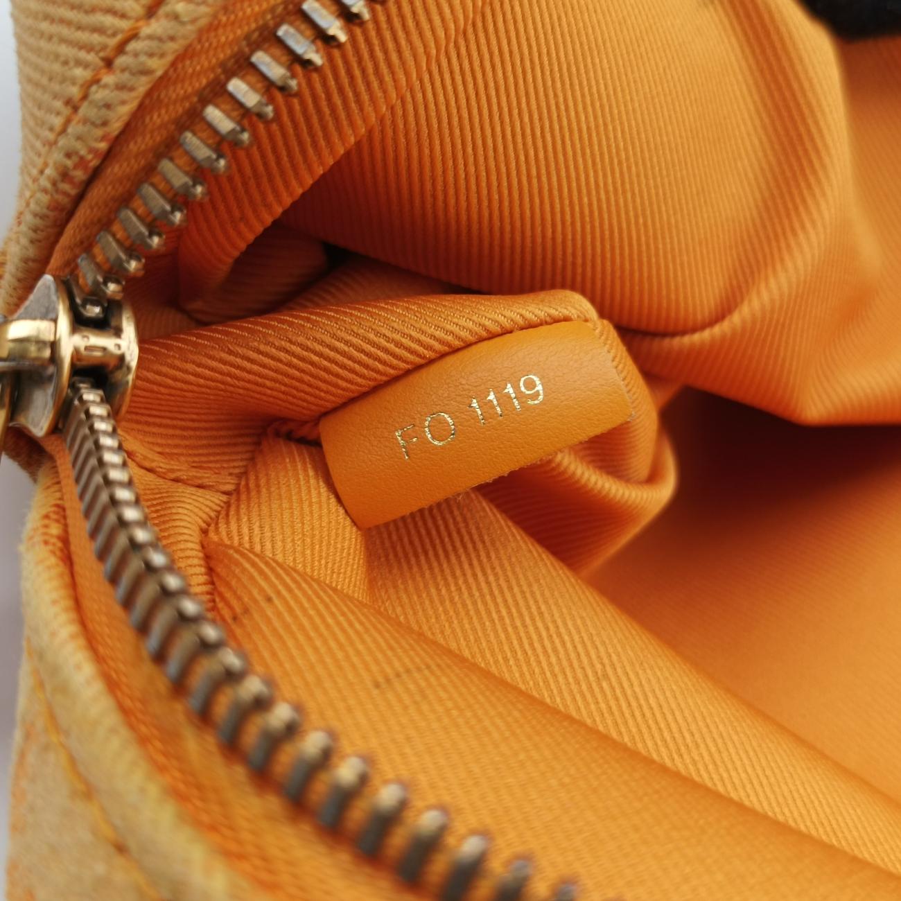 Bumbag Outdoor Orange Monogram Denim M44623 FO1119バムバッグアウトドア オレンジ モノグラム デニム M44623 FO1119