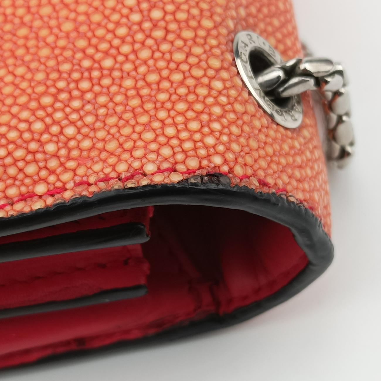 Serpenti Red×Orange Galuchat Skin×Leather RP.A15.38564セルペンティ レッド×オレンジ ガルーシャスキン×レザー RP.A15.38564