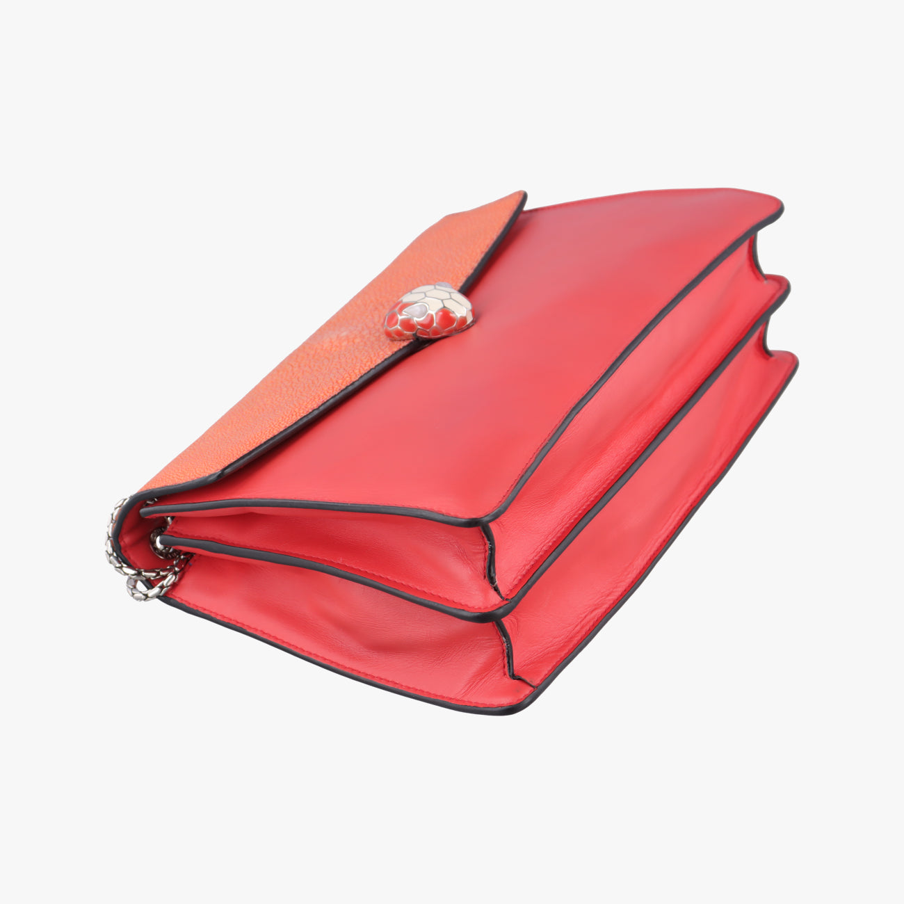 Serpenti Red×Orange Galuchat Skin×Leather RP.A15.38564セルペンティ レッド×オレンジ ガルーシャスキン×レザー RP.A15.38564