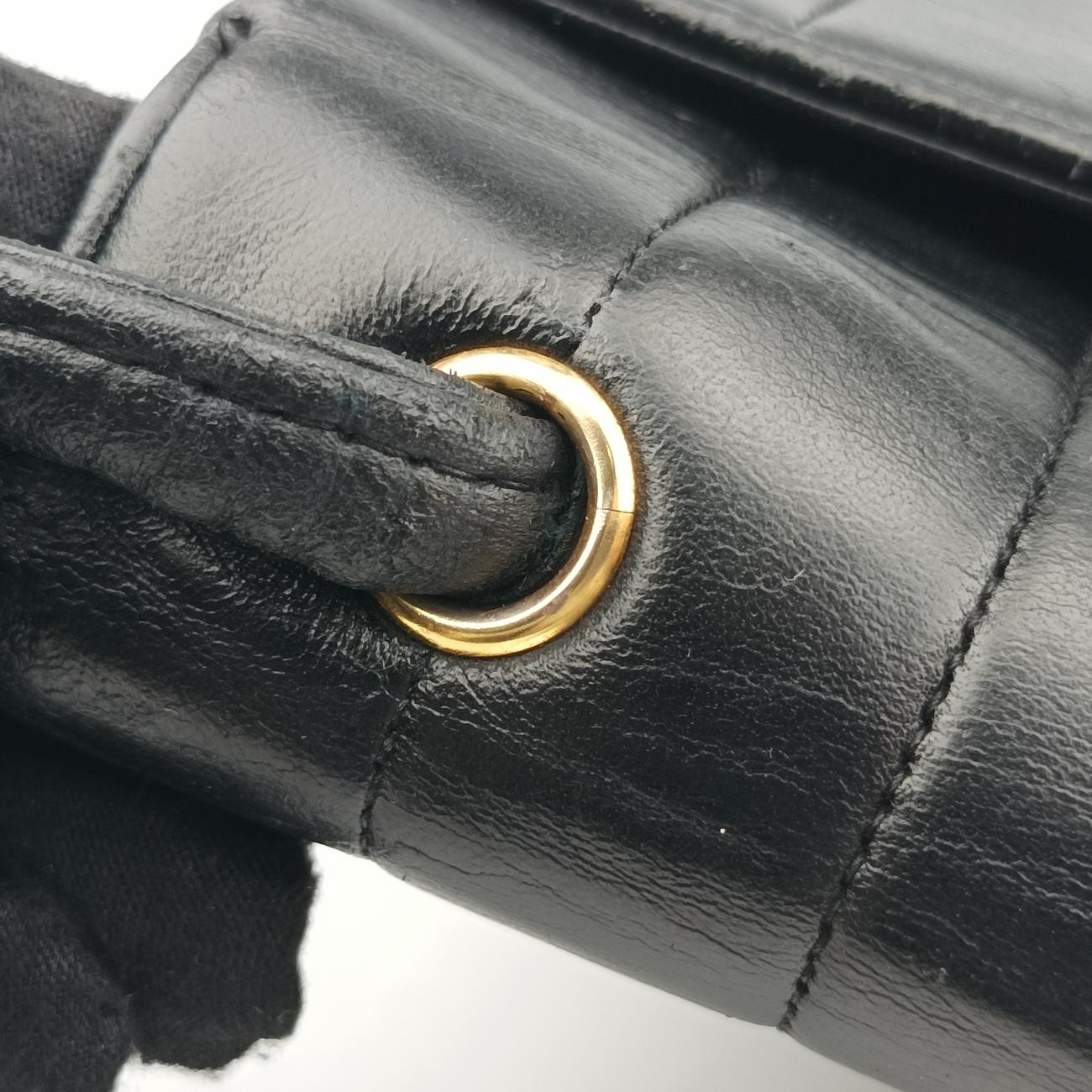 Mademoiselle Cocomark Black Lambskin マドモアゼル ココマーク ブラック ラムスキン 