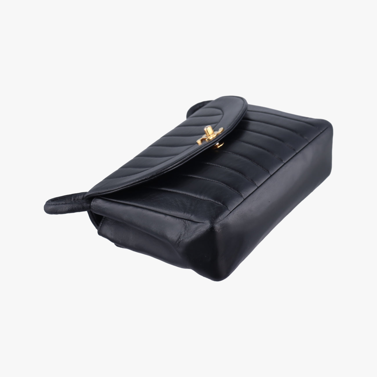 Mademoiselle Cocomark Black Lambskin マドモアゼル ココマーク ブラック ラムスキン 