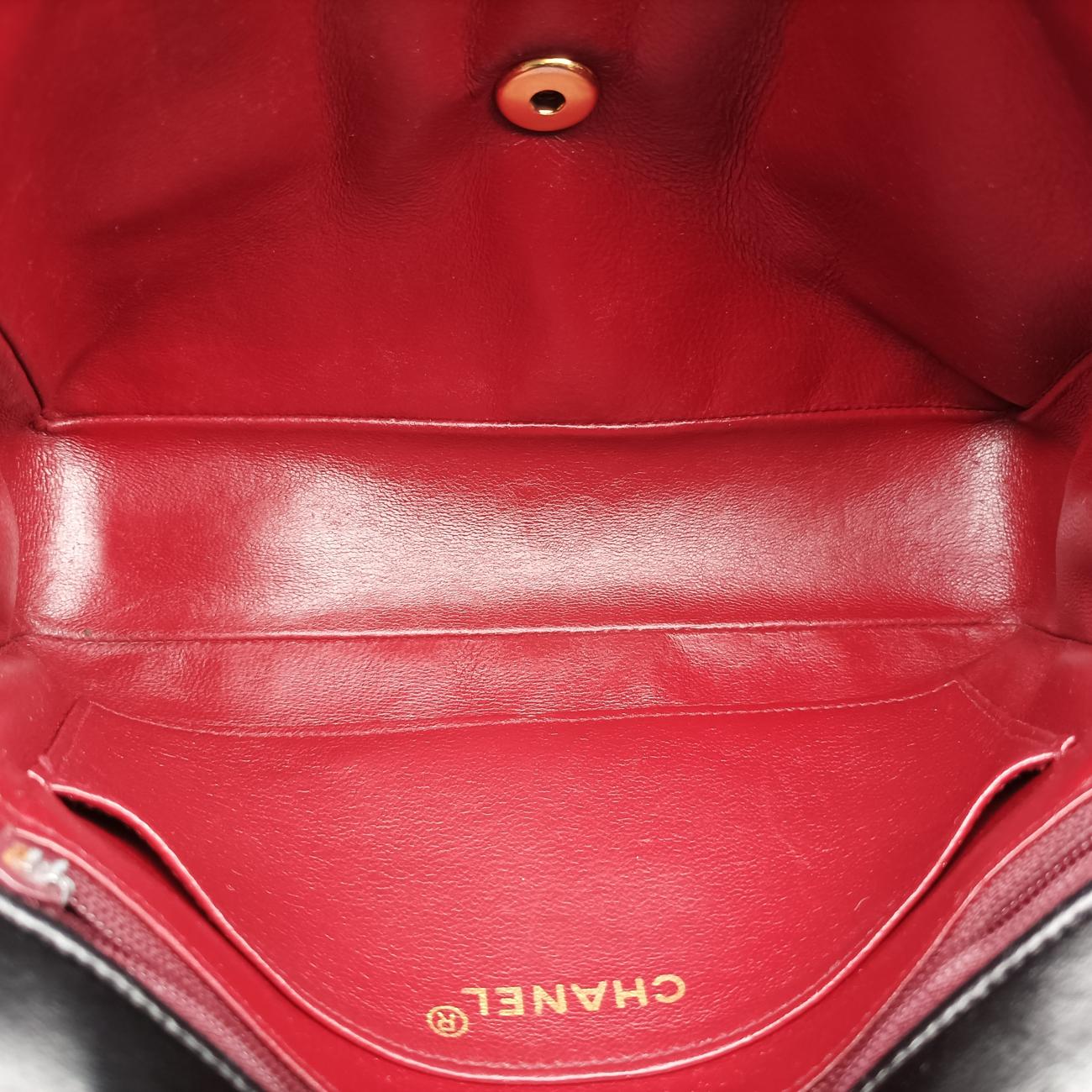 Mademoiselle Cocomark Black Lambskin マドモアゼル ココマーク ブラック ラムスキン 