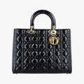 Lady Dior Black Patent 05-MA-1110 Aレディディオール ブラック パテント 05-MA-1110 A