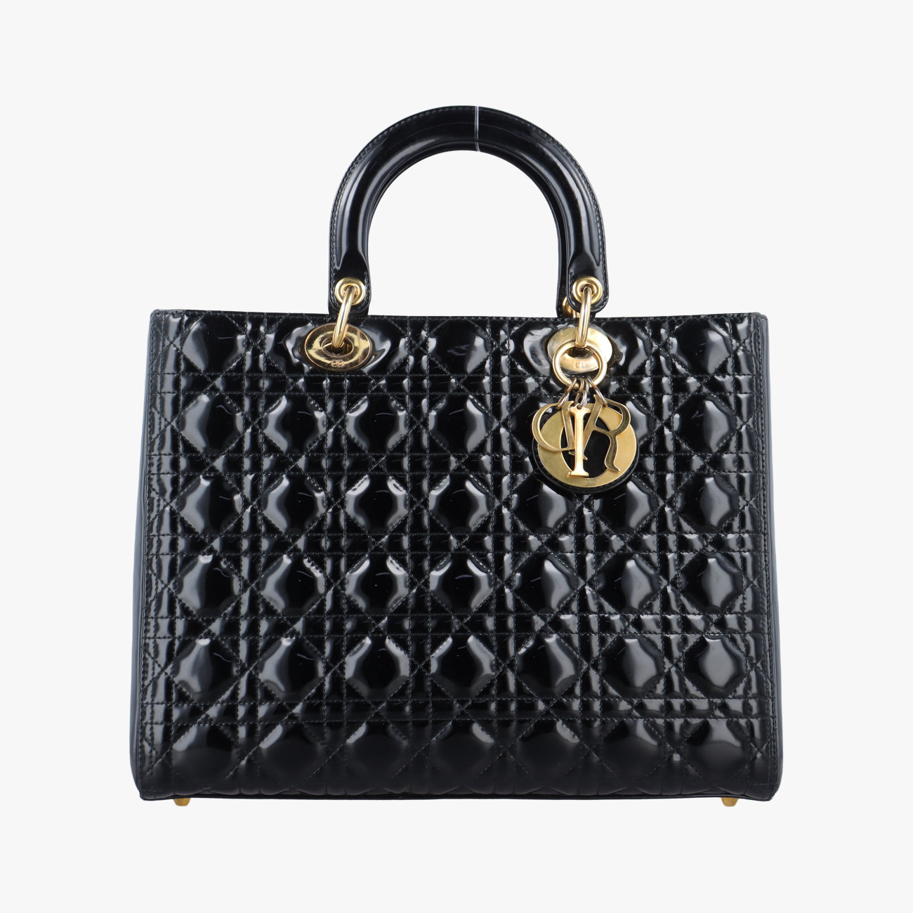 Lady Dior Black Patent 05-MA-1110 Aレディディオール ブラック パテント 05-MA-1110 A