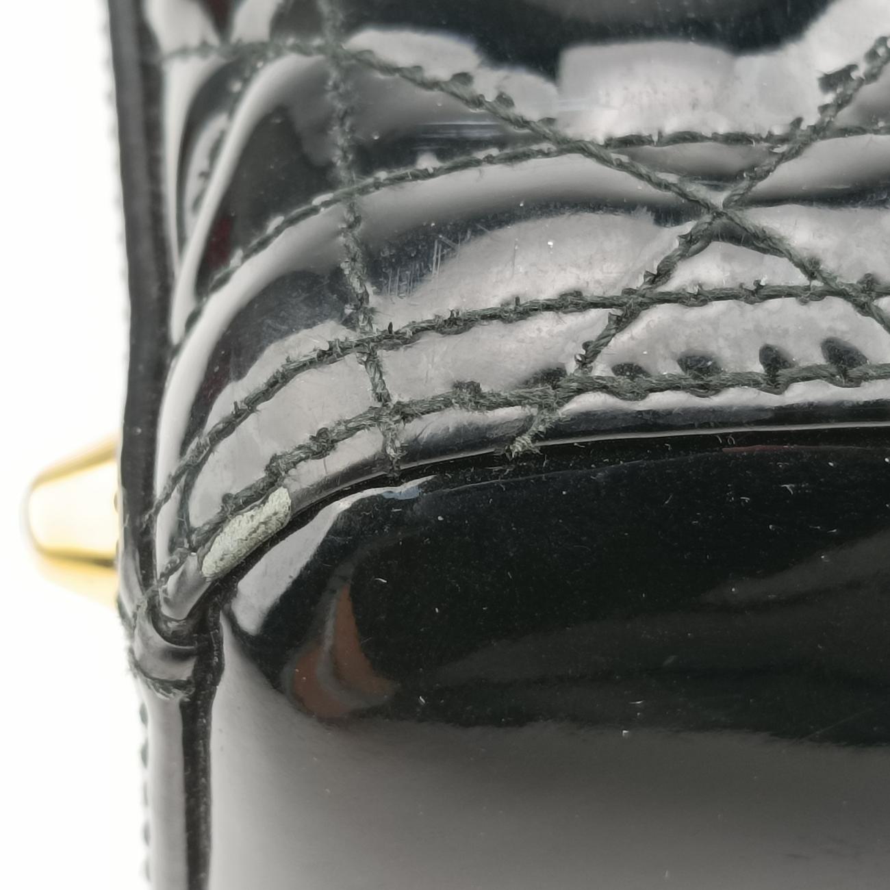 Lady Dior Black Patent 05-MA-1110 Aレディディオール ブラック パテント 05-MA-1110 A