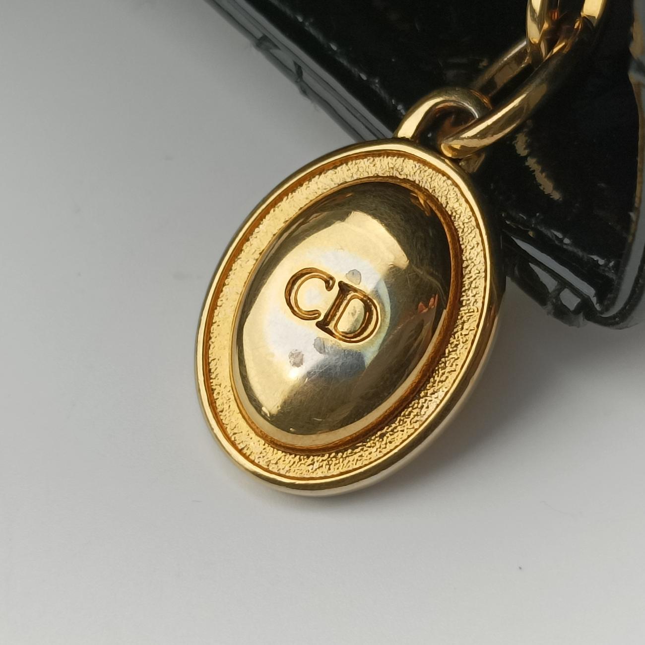 Lady Dior Black Patent 05-MA-1110 Aレディディオール ブラック パテント 05-MA-1110 A