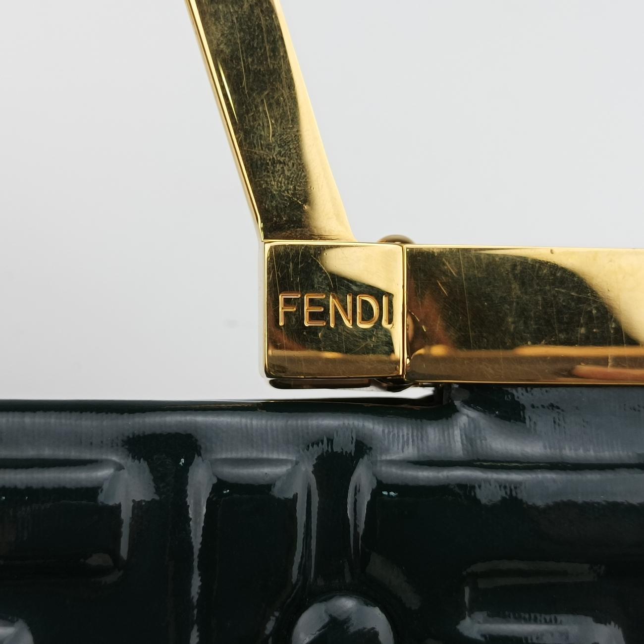 FF Flap Green Patent Leather 8BH361 8BH361-A9X4-199-12085FF フラップ グリーン パテント 8BH361 8BH361-A9X4-199-12085