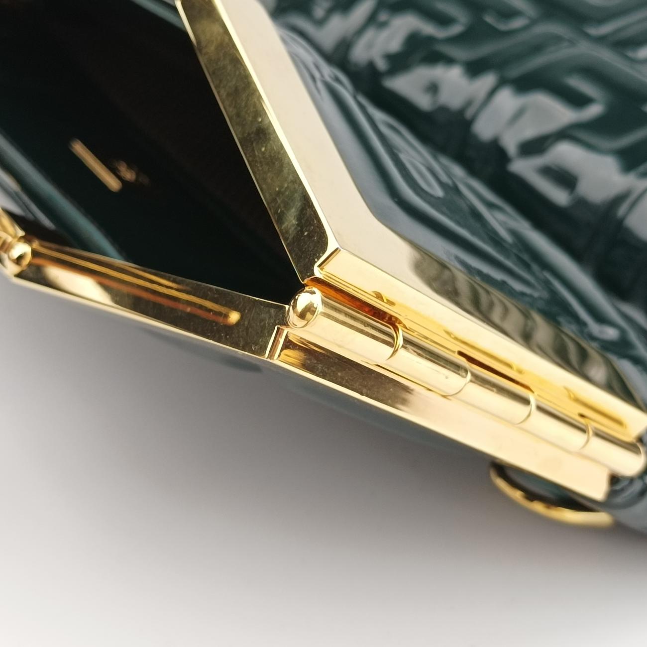 FF Flap Green Patent Leather 8BH361 8BH361-A9X4-199-12085FF フラップ グリーン パテント 8BH361 8BH361-A9X4-199-12085