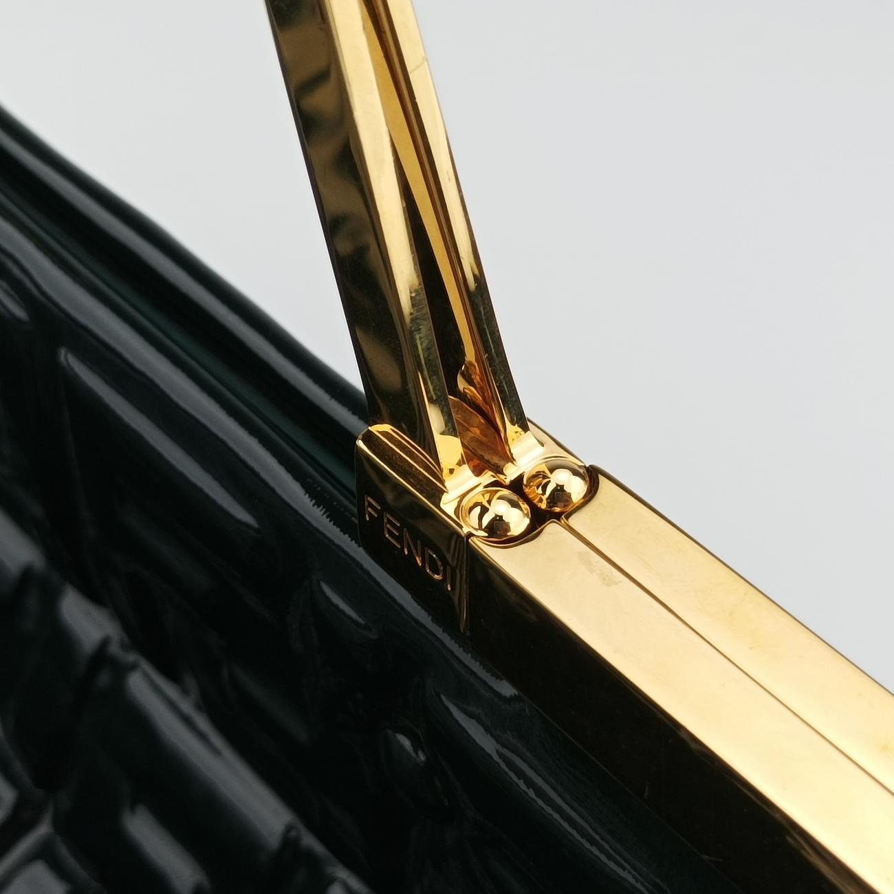 FF Flap Green Patent Leather 8BH361 8BH361-A9X4-199-12085FF フラップ グリーン パテント 8BH361 8BH361-A9X4-199-12085