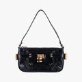 Paddington Pochette Vintage Black Leather 03-09-51-5811パディントン ヴィンテージポーチ ブラック レザー 03-09-51-5811