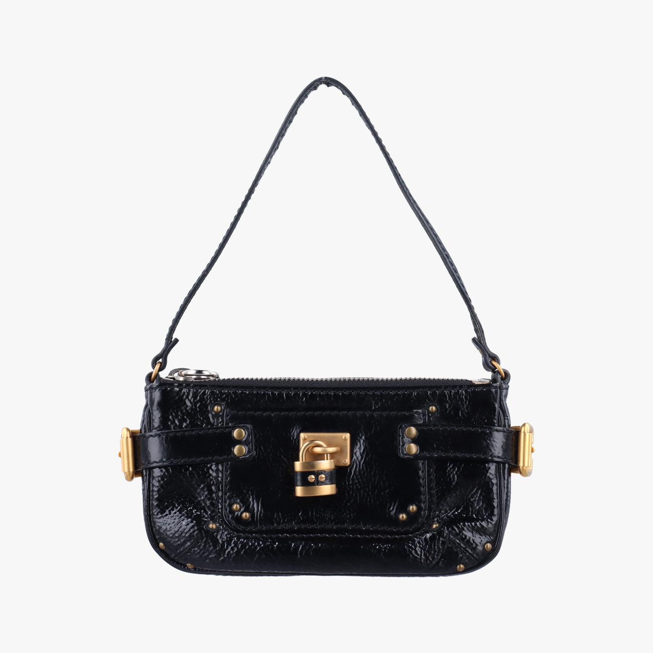 Paddington Pochette Vintage Black Leather 03-09-51-5811パディントン ヴィンテージポーチ ブラック レザー 03-09-51-5811