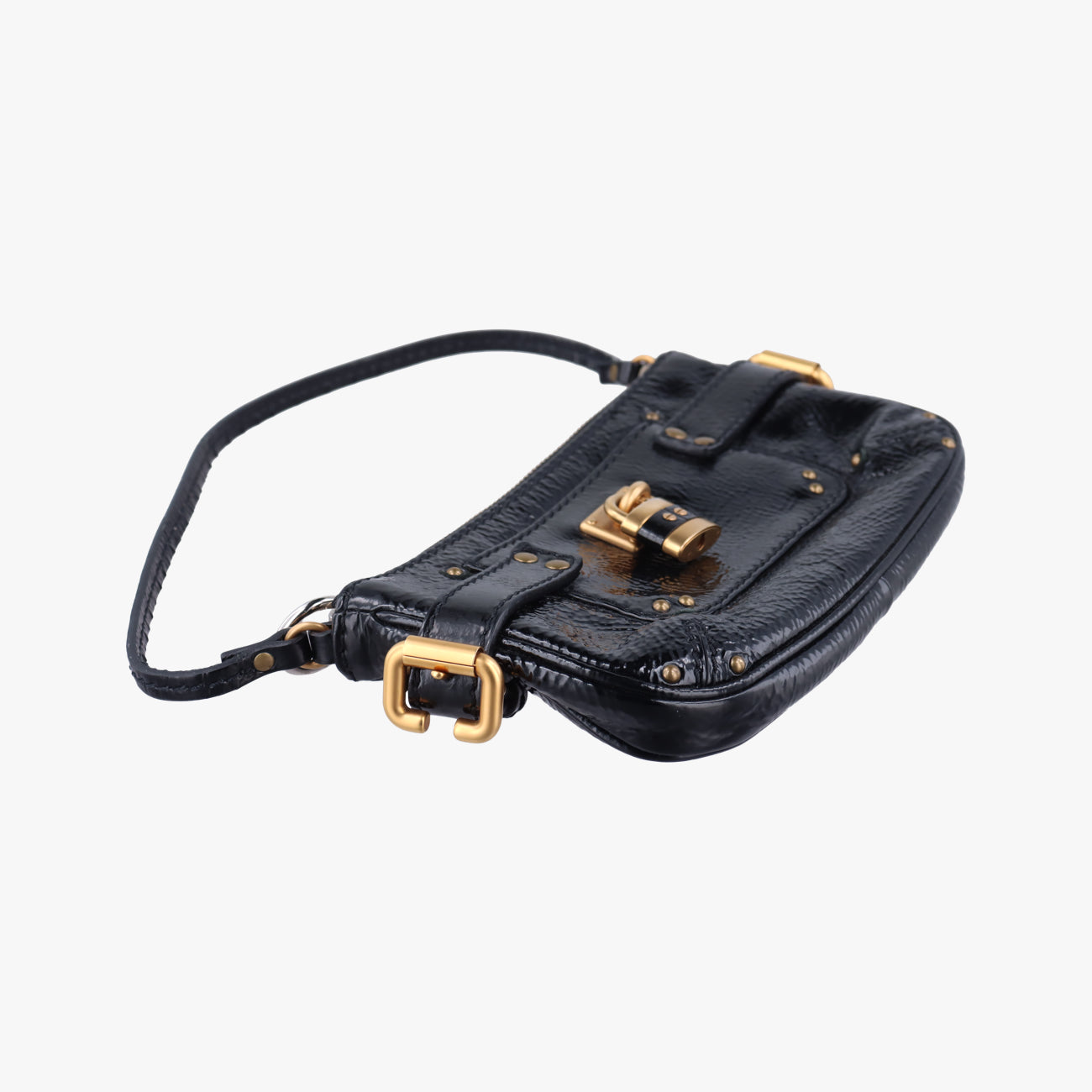 Paddington Pochette Vintage Black Leather 03-09-51-5811パディントン ヴィンテージポーチ ブラック レザー 03-09-51-5811