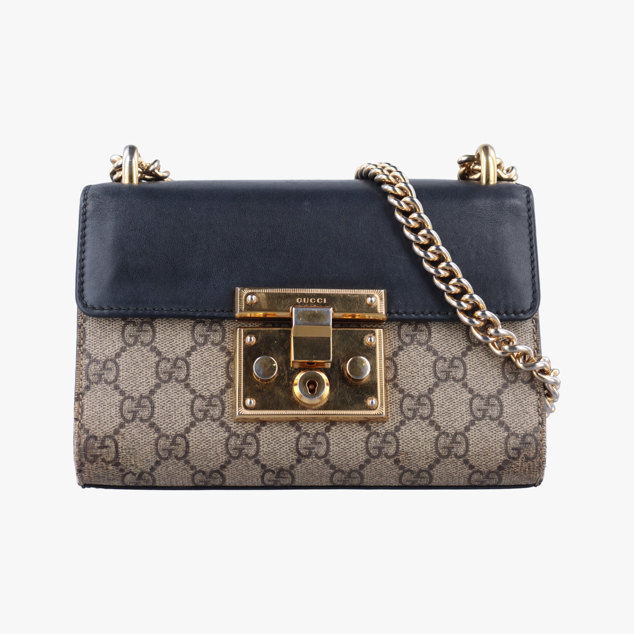 Padlock Brown×Black Leather 409487 C027582622パドロック ブラウン×ブラック レザー 409487 C027582622