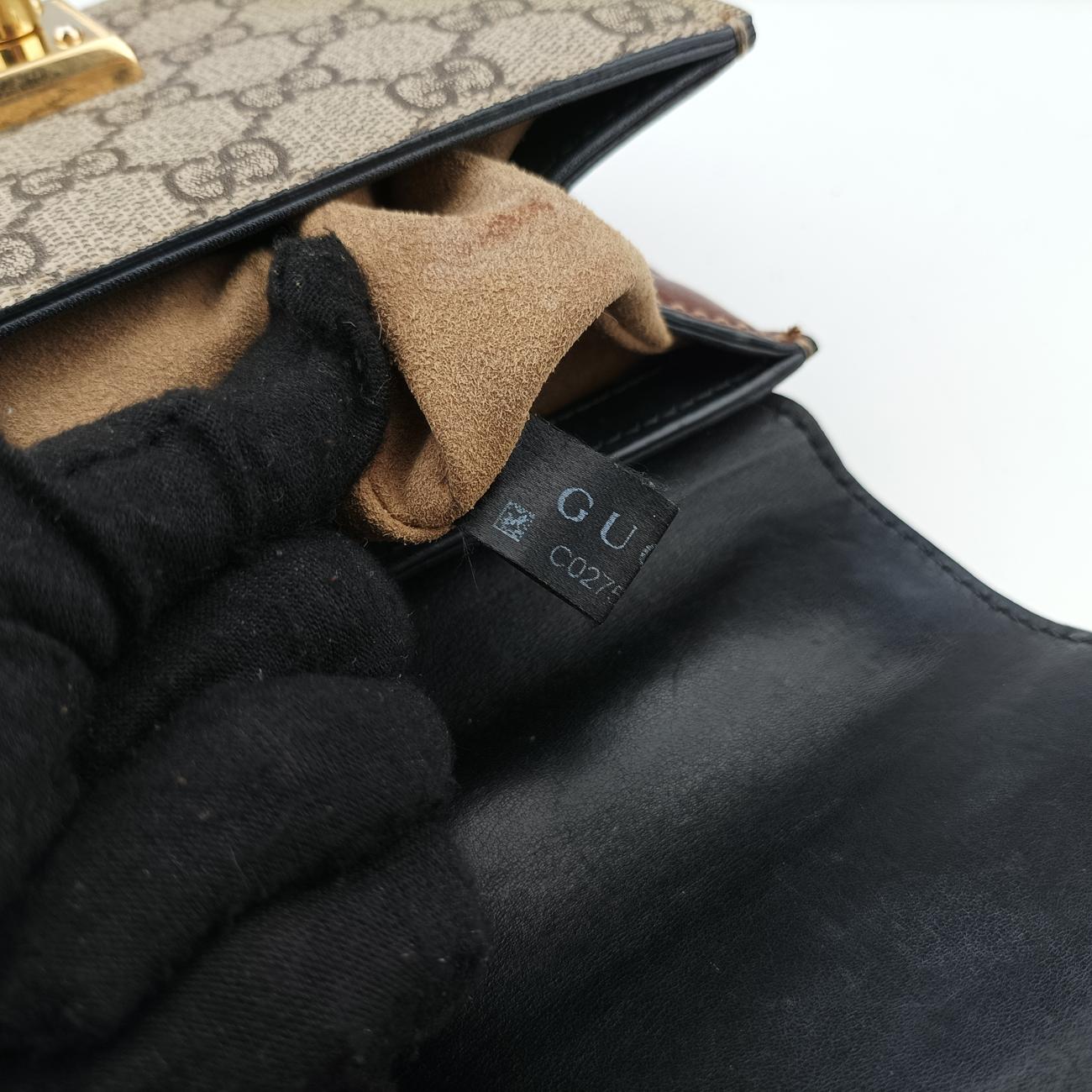 Padlock Brown×Black Leather 409487 C027582622パドロック ブラウン×ブラック レザー 409487 C027582622