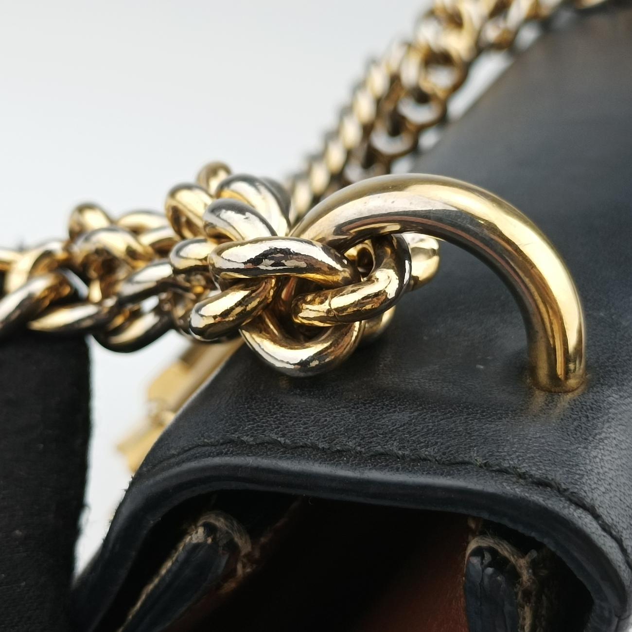 Padlock Brown×Black Leather 409487 C027582622パドロック ブラウン×ブラック レザー 409487 C027582622