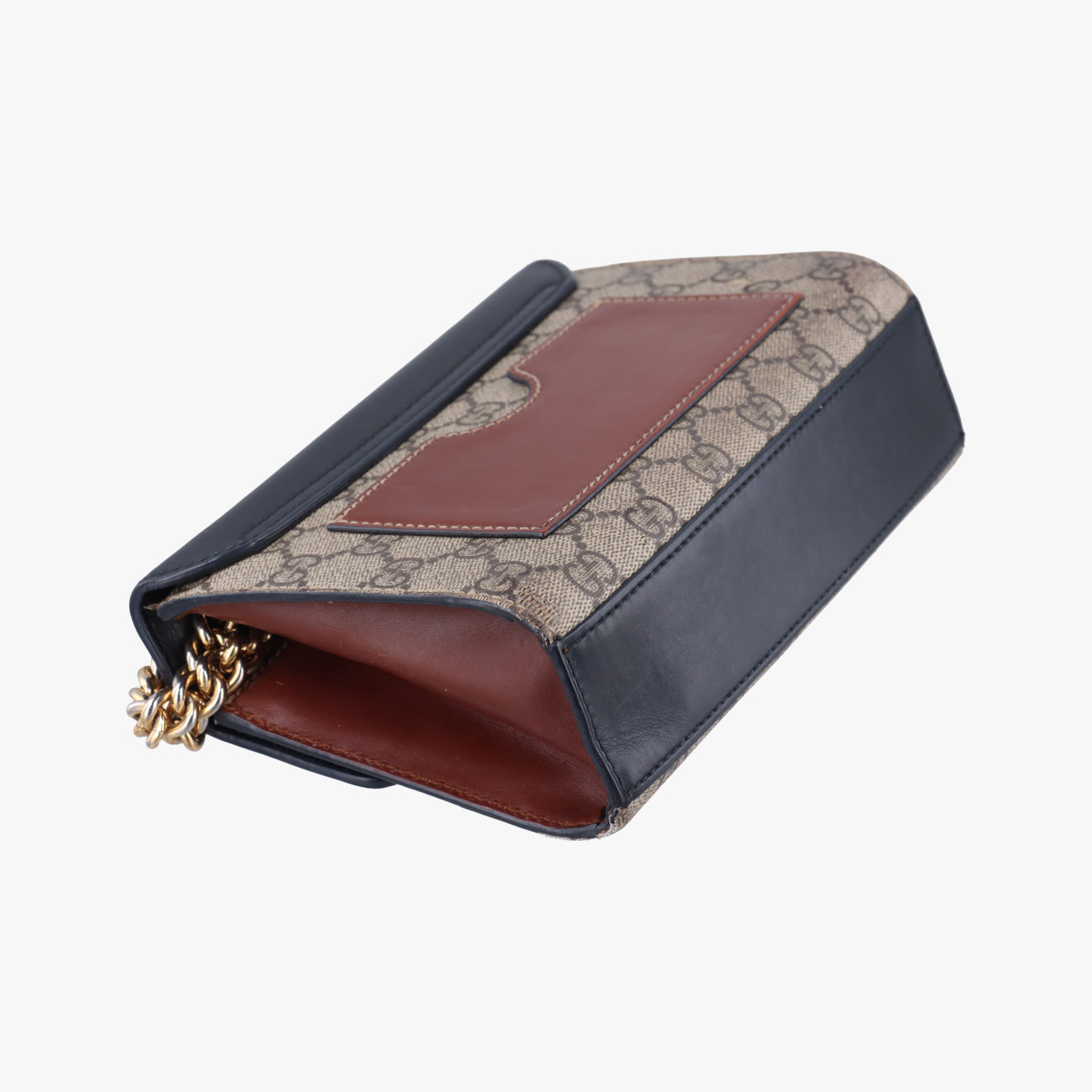 Padlock Brown×Black Leather 409487 C027582622パドロック ブラウン×ブラック レザー 409487 C027582622