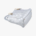 Lady Dior Silver Leather 09-BO-0137レディディオール シルバー レザー 09-BO-0137