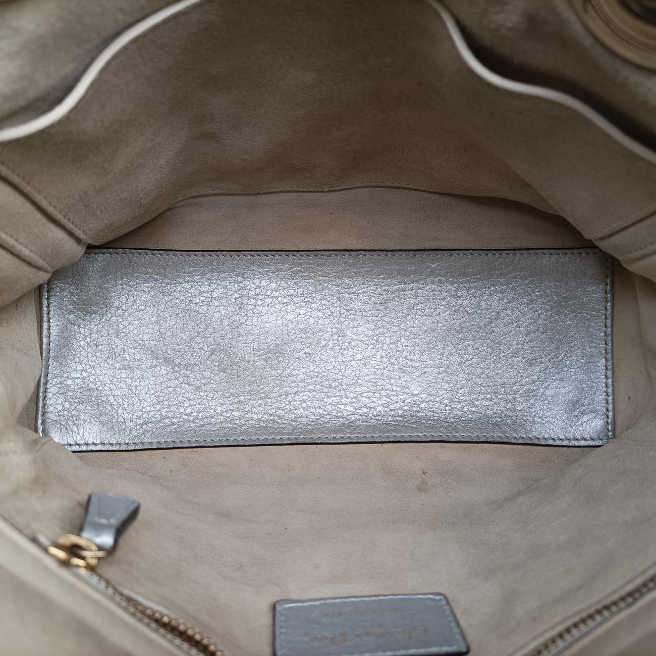Lady Dior Silver Leather 09-BO-0137レディディオール シルバー レザー 09-BO-0137