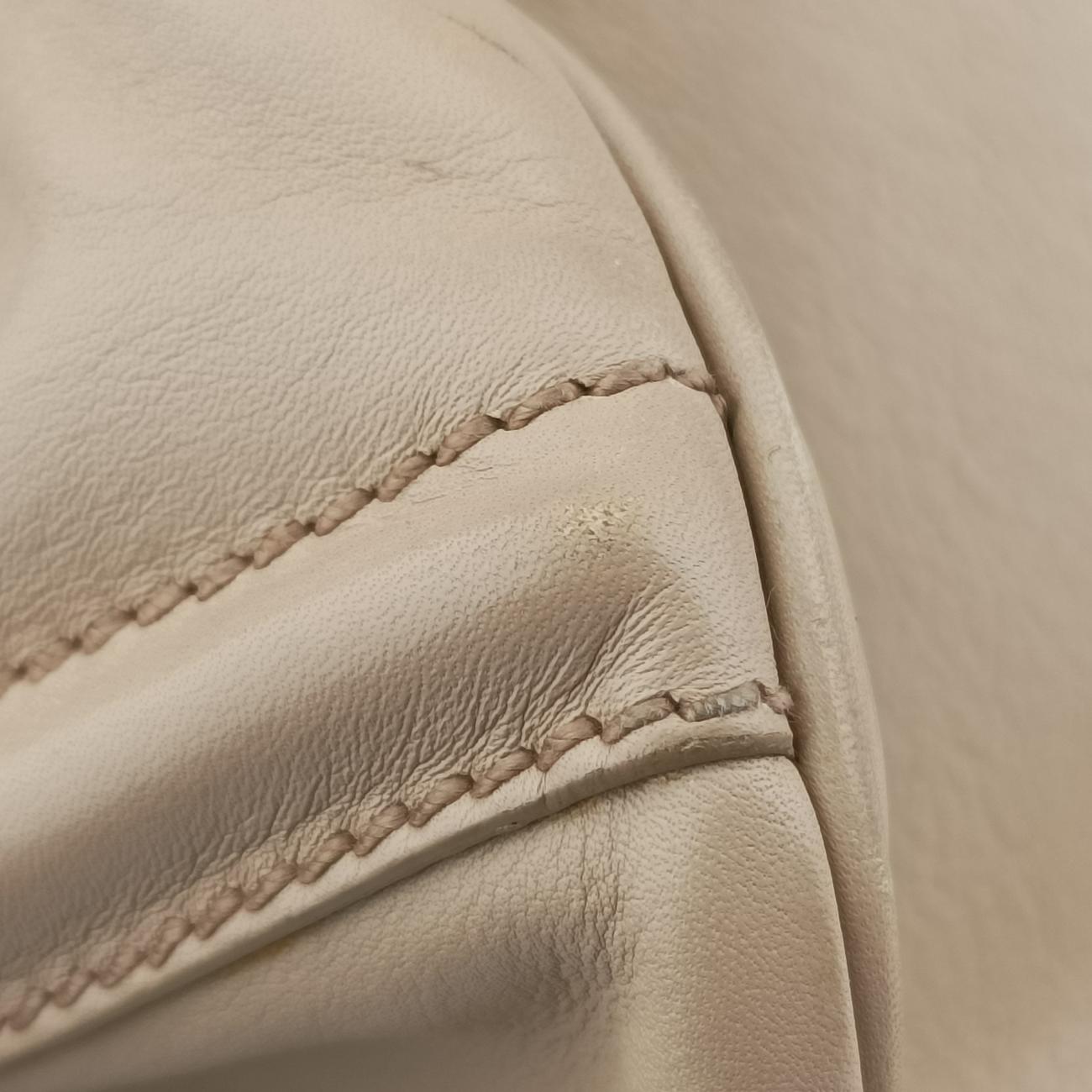 Triangle logo Beige Leather 113 12三角ロゴ ベージュ レザー 113 12