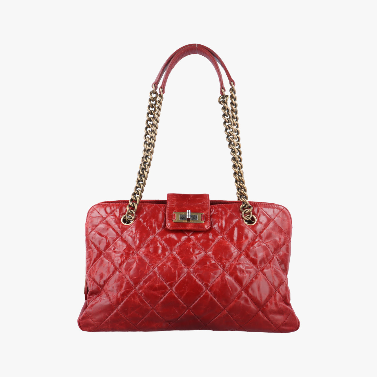 2.55 Matelasse Red Leather A66817 157215472.55 マトラッセ レッド レザー A66817 15721547