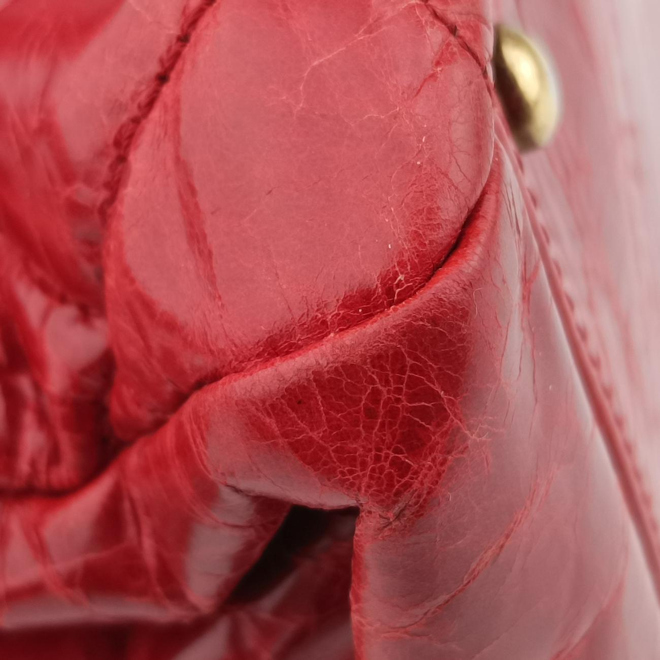 2.55 Matelasse Red Leather A66817 157215472.55 マトラッセ レッド レザー A66817 15721547