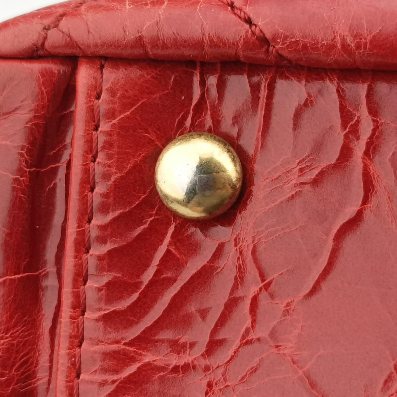 2.55 Matelasse Red Leather A66817 157215472.55 マトラッセ レッド レザー A66817 15721547